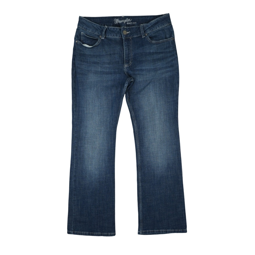 Wrangler Jeans‎ Womens 15x32 Blue Midrise Bootcut Stretch Denim Western Cowgirl
